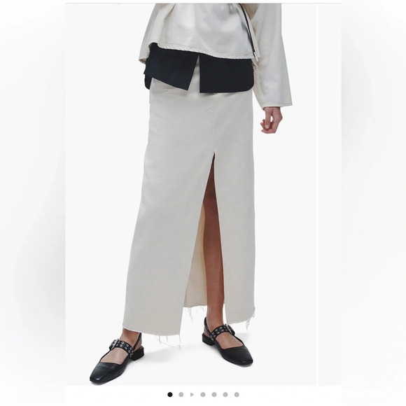 rag & bone Avery Denim Maxi‎ Skirt Jean skirt size 27 new with tags NWT - Picture 1 of 4